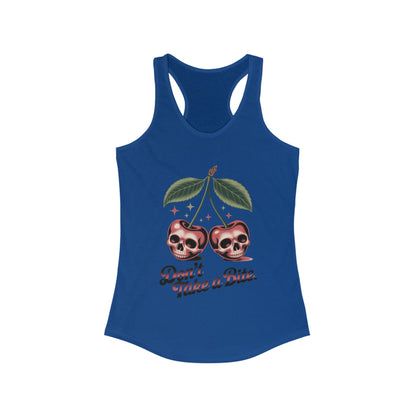 Skull Cherry Womens Tank Top, Edgy Tee, Halloween Apparel, Cute Gothic Fruit Graphic Tank for Women, Funny Dark Style Tee, Summer Wear