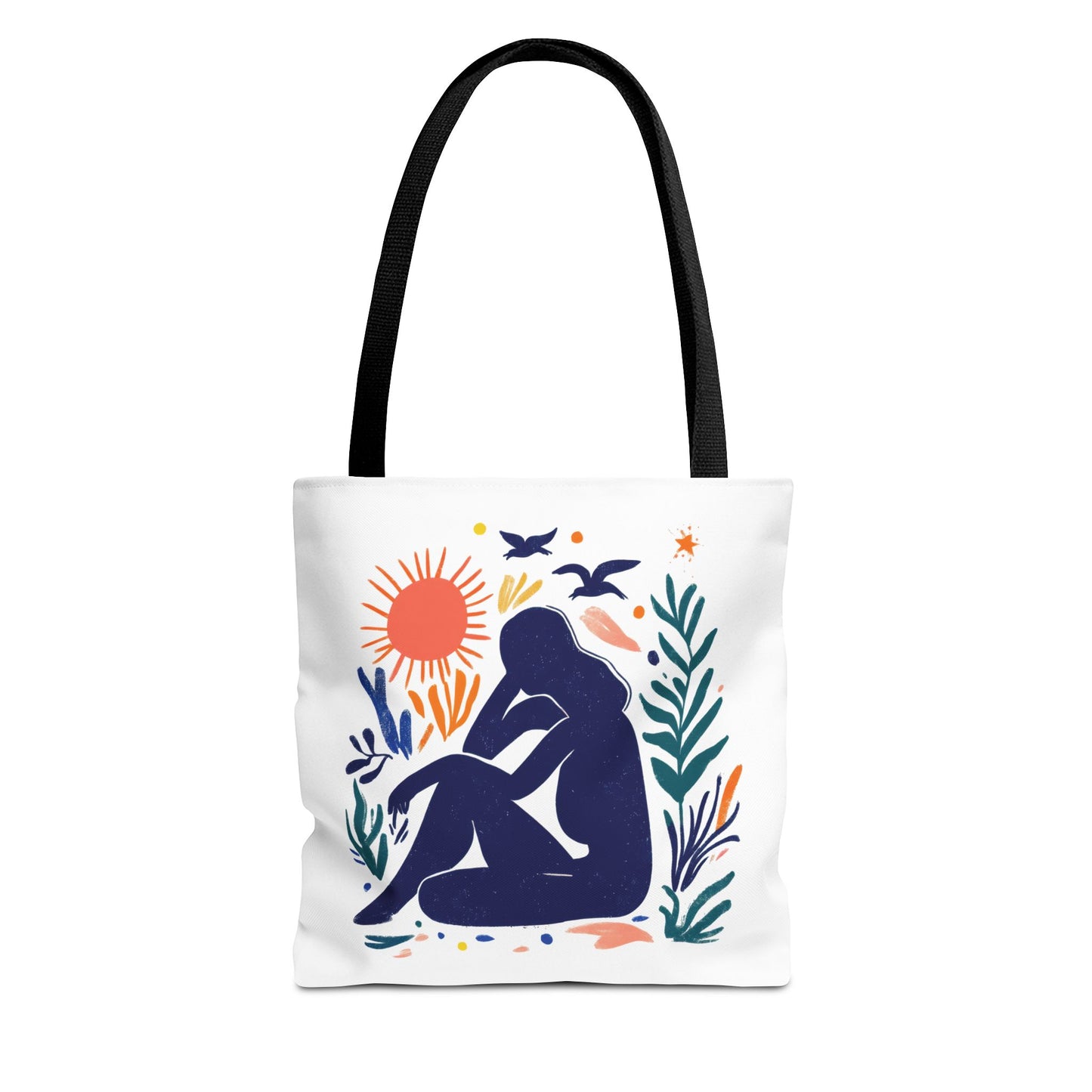 Boho Art Tote Bag, Versatile Eco-Friendly Carryall, Gift for Her, Summer Outing, Beach Bag, Reusable Shopping Tote