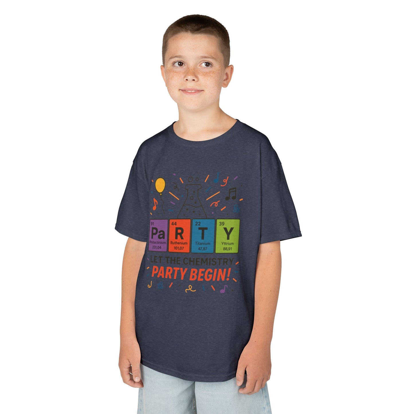 Kids' Chemistry Party T-Shirt, Periodic Table Tee, Funny Science Shirt for Boys & Girls, Science Tee, Unique Educational Apparel