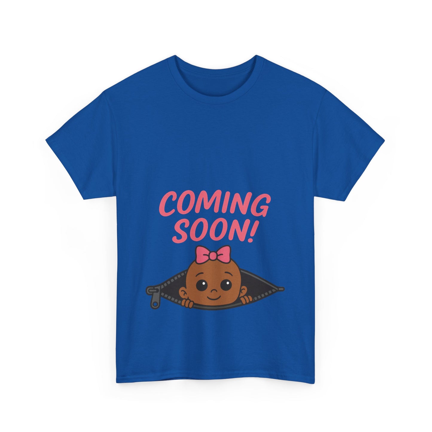 Coming Soon Maternity Tee, Cute Baby Girl Pregnancy Announcement Tee, Funny Expecting Mom Gift, Gender Reveal Tee, Baby Shower Top