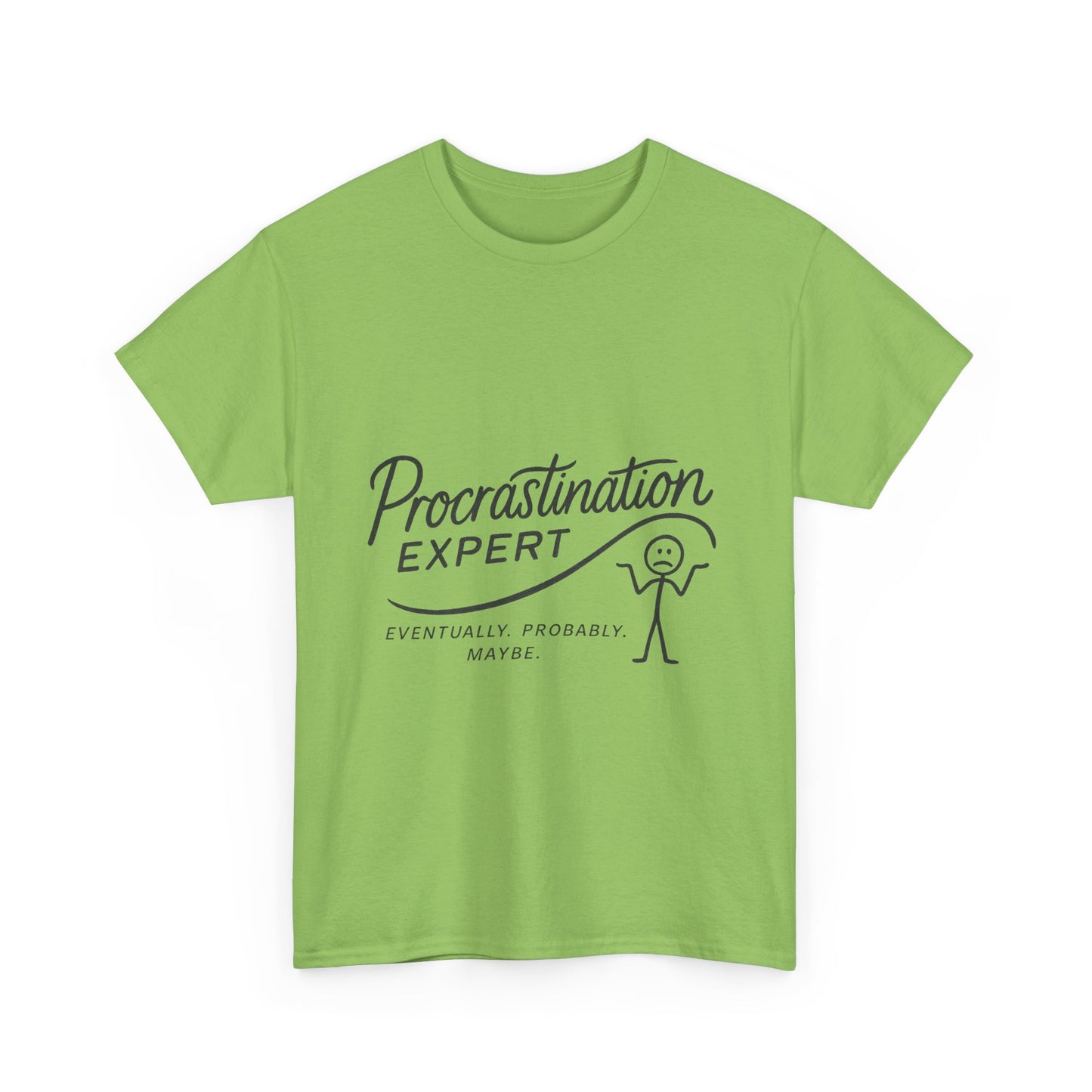Procrastination Expert Women's Heavy Cotton Tee, Funny T-Shirt, Gift for Students, Casual Wear, Comfy Everyday Tee, Humor Shirt