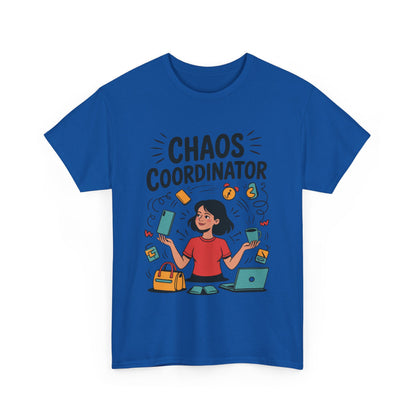 Chaos Coordinator Heavy Cotton Tee, Gift for Busy Moms, Mother's Day Gift, Funny Mom Life Shirt,  Busy Life Humor T-Shirt