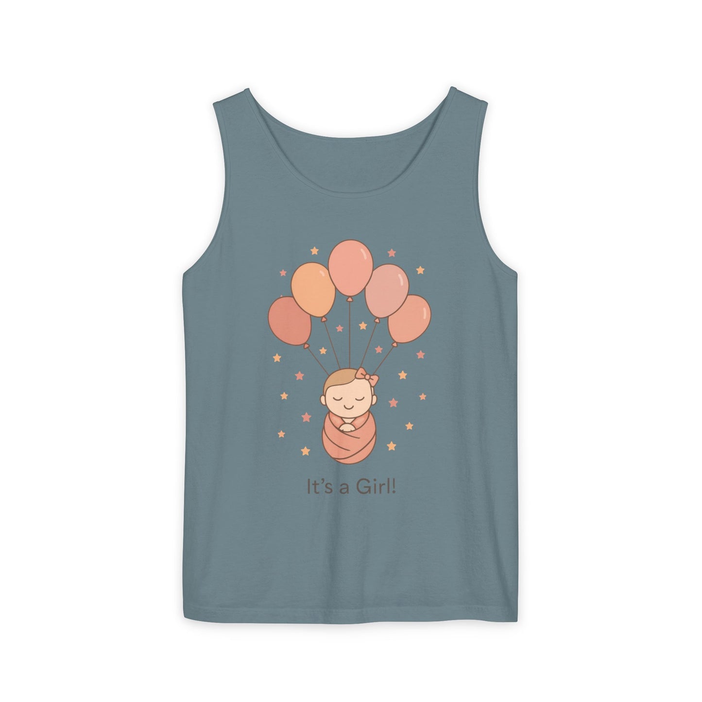 It's a Girl! Baby Shower Tank Top, Baby Girl Pregnancy Announcement Shirt, Gender Reveal Mom To Be Gift, Expecting Baby Shower Top
