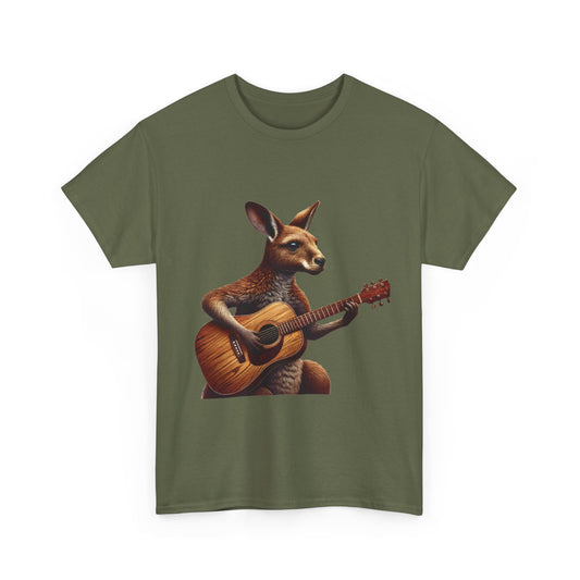 Funny Kangaroo Playing Guitar T-Shirt, Cute Animal Music Lover Shirt,  Aussie Wildlife Gift Idea, Music Lovers, Animal Tee, Fun Gift