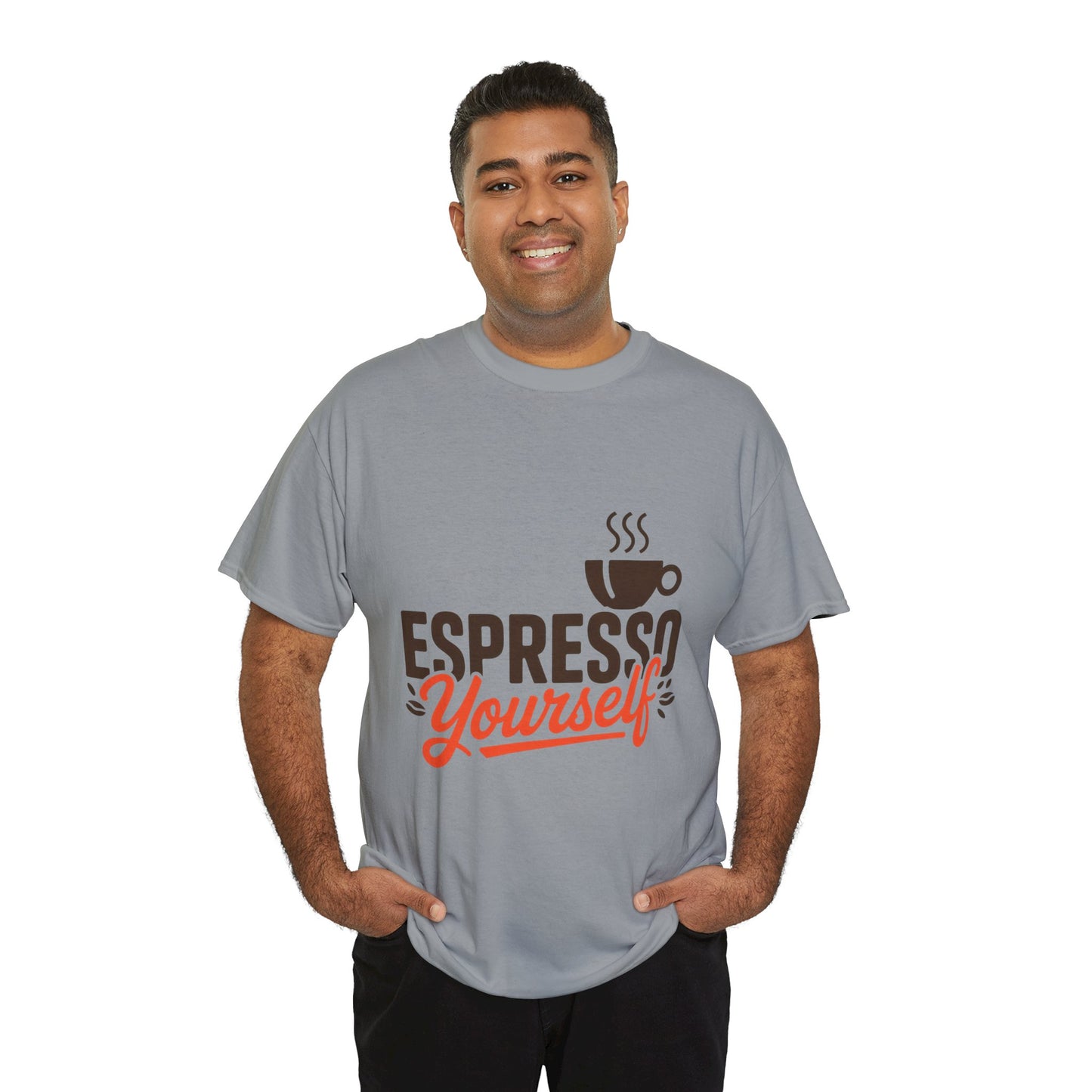 Espresso Yourself Mens T-Shirt, Funny Coffee Graphic Tee, Coffee Tee, Coffee Humor