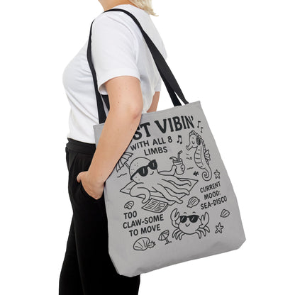 Fun Sea-Themed Tote Bag, Beach Accessories, Summer Vibes, Gift for Ocean Lovers, Reusable Shopping Bag, Cute Beach Tote