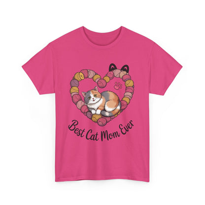 Best Cat Mom Ever T-Shirt, Cat Lover Gift, Pet Mom Shirt, Funny Animal Apparel, Cute Gift for Cat Moms, Gift for Cat Lovers, Kitty Mom Shirt