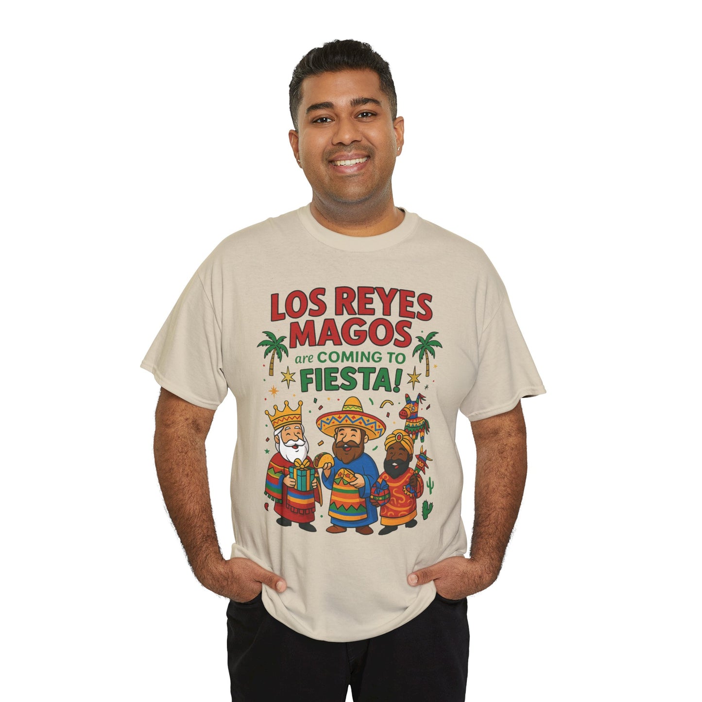 Los Reyes Magos Are Coming to Fiesta!, Funny Three Kings Day Shirt, Día de los Reyes Magos T-Shirt for Christmas Fiesta Lovers