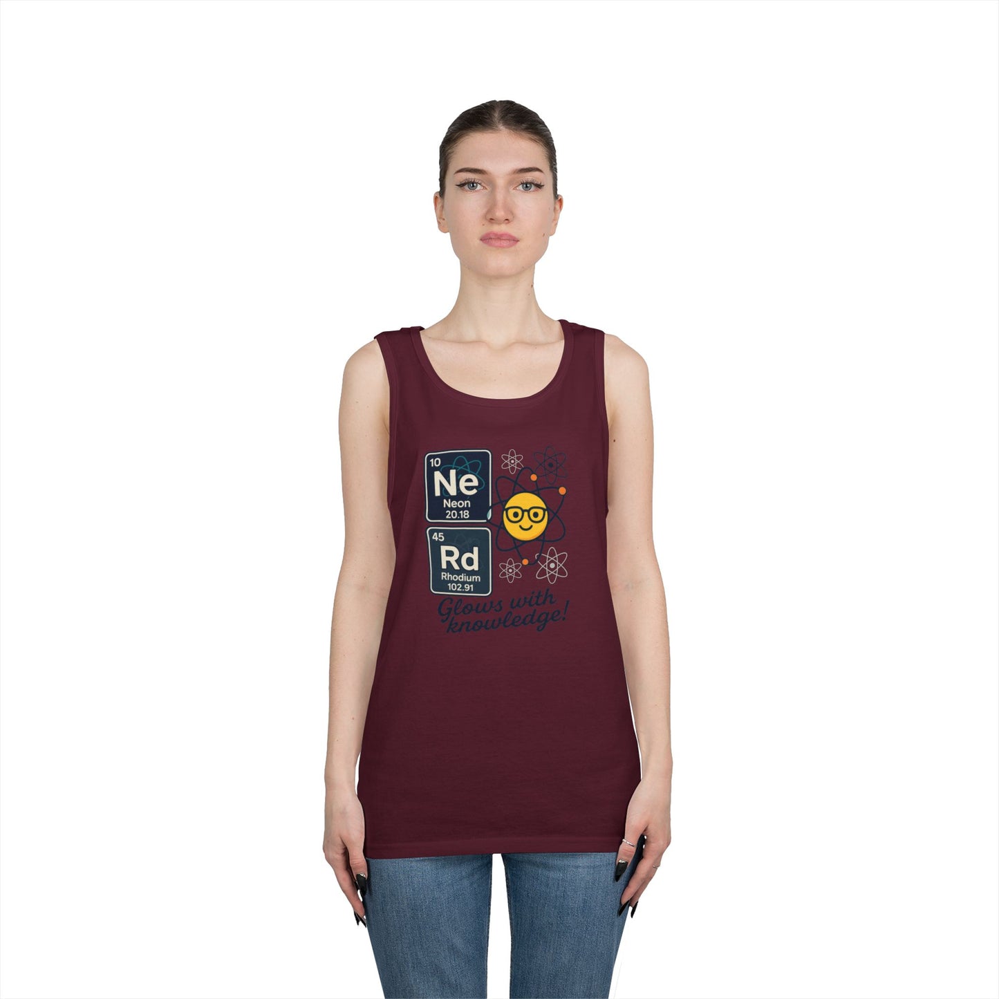 Nerd Tank Top for Men, Funny Science Shirt, Periodic Table Sleeveless Tee, Geeky Workout Shirt, Gift for Teachers, gift for Science Events