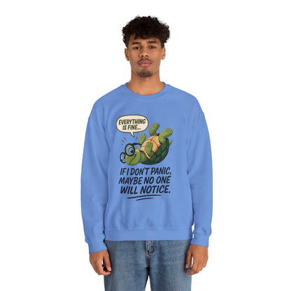 Casual Humor Unisex Sweatshirt, Perfect Gift for Anxiety Relief, Social Anxiety Joke, Quirky Graphic Sweatshirt, Introvert Humor Gift