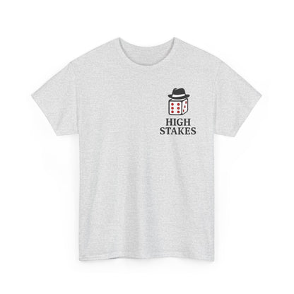 Mens Front Back print tee, Gambling Shirt, Casino Style Tee, Poker Lover Gift, Gaming Apparel, Slot Machine Graphic, Gambling Gift