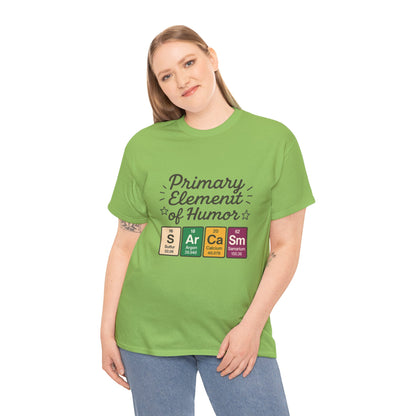 Funny Womens Sarcasm T-Shirt, Element of Humor Tee, Science Nerd Shirt, Chemistry Humor Tee, Gift for Science Lovers, Science Party Apparel
