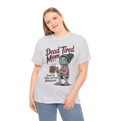Dead Tired Mom Shirt, Funny Zombie Coffee Women's Tee, Motherhood Survival Tee, Tired Mom Gift, Zombie Mom Shirt