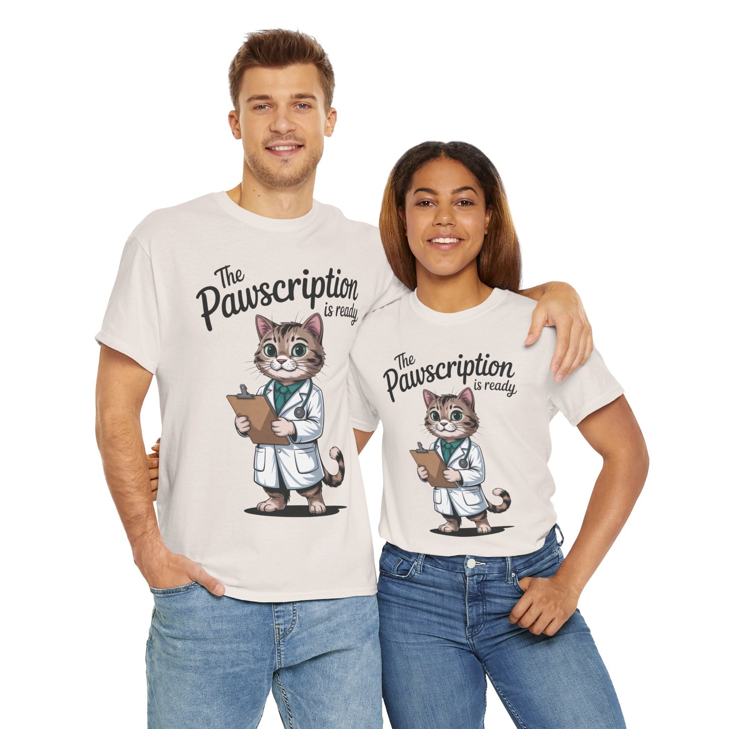 Funny Doctor Cat Tee, Unisex Tee, Veterinary Gift, Medical Student and Medical Workers Gift, Animal Doctor Graphic Tee, Cat Lover Apparel