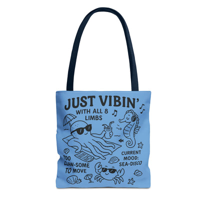Fun Sea-Themed Tote Bag, Beach Accessories, Summer Vibes, Gift for Ocean Lovers, Reusable Shopping Bag, Cute Beach Tote