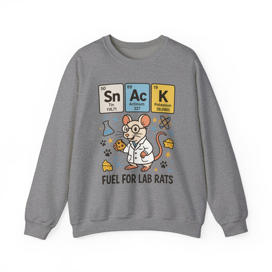 Lab Rat Science Sweatshirt, Science Crewneck, Funny Gift for Teachers, Chemistry Sweatshirt, Cute Lab Rat Design, Perfect for Birthdays