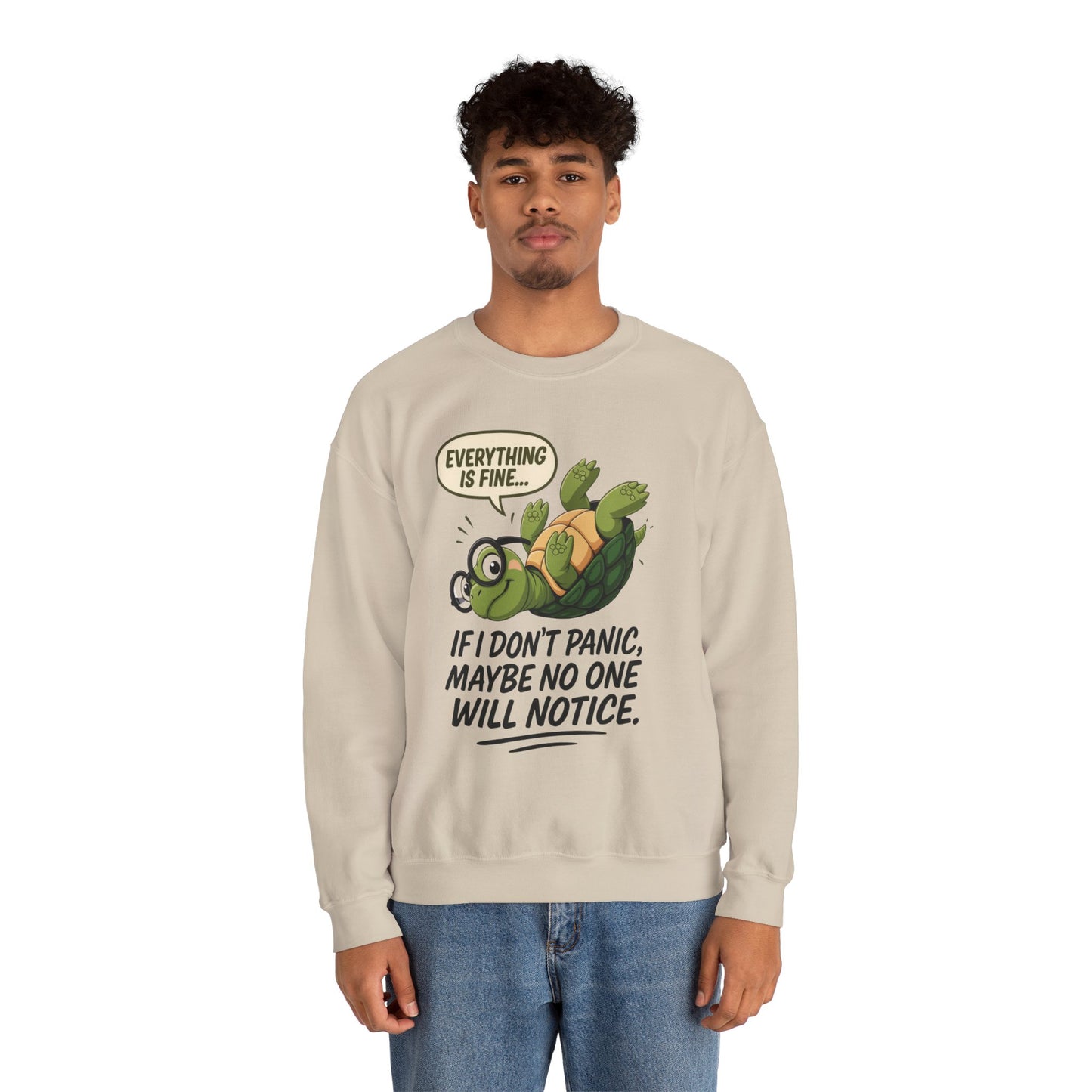Casual Humor Unisex Sweatshirt, Perfect Gift for Anxiety Relief, Social Anxiety Joke, Quirky Graphic Sweatshirt, Introvert Humor Gift