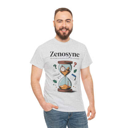 Zenosyne Unisex Heavy Cotton Tee, Aesthetic Word Tee, existential tee, Emotional Word Tee, Moody Graphic Tee, Philosophical Tee