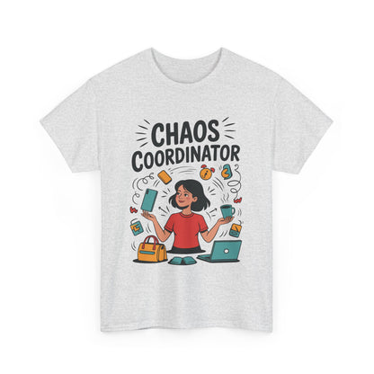 Chaos Coordinator Heavy Cotton Tee, Gift for Busy Moms, Mother's Day Gift, Funny Mom Life Shirt,  Busy Life Humor T-Shirt