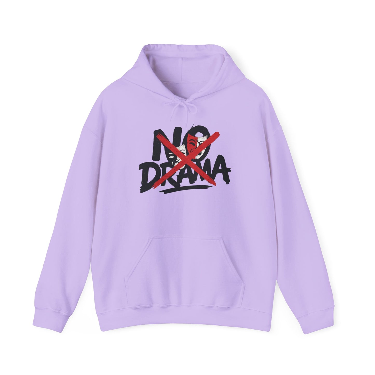 No Drama Womens Hooded Sweatshirt, Cozy Hoodie, Casual Gift, Relaxed Style, Everyday Wear, Funny Sweatshirt