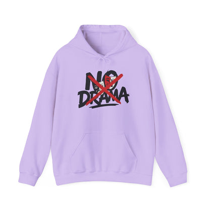 No Drama Womens Hooded Sweatshirt, Cozy Hoodie, Casual Gift, Relaxed Style, Everyday Wear, Funny Sweatshirt