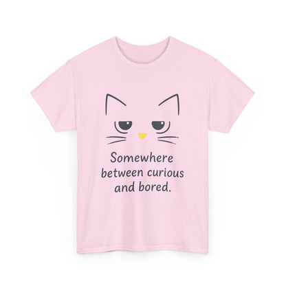 Funny Cat Quote Womens Tee, Comfortable Casual Shirt, Gift for Cat Lovers, Everyday Wear, Unique Humor Tee, Relaxed Fit Cotton