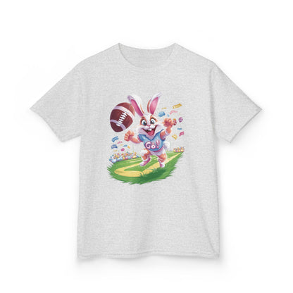 Touchdown Bunny Kids T-Shirt - Cute Easter Football Shirt for Kids, Fun Spring Outfit, Sports Bunny Tee Gift for Little Athletes Easter Gift