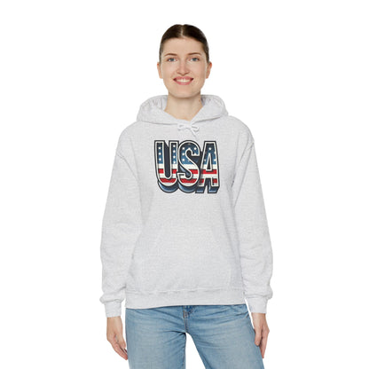 USA Flag Unisex Hoodie, Patriotic Sweatshirt, Independence Day Gift, American Pride Apparel, Casual Layering