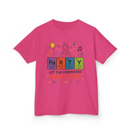 Kids' Chemistry Party T-Shirt, Periodic Table Tee, Funny Science Shirt for Boys & Girls, Science Tee, Unique Educational Apparel