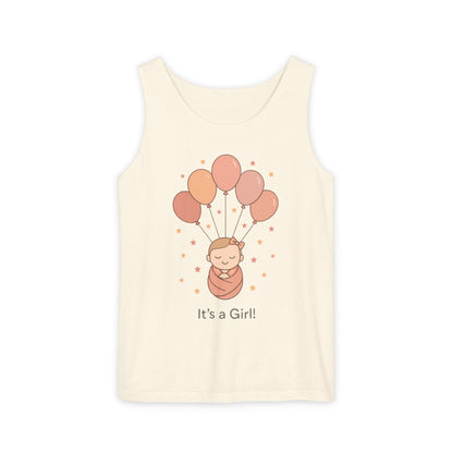 It's a Girl! Baby Shower Tank Top, Baby Girl Pregnancy Announcement Shirt, Gender Reveal Mom To Be Gift, Expecting Baby Shower Top