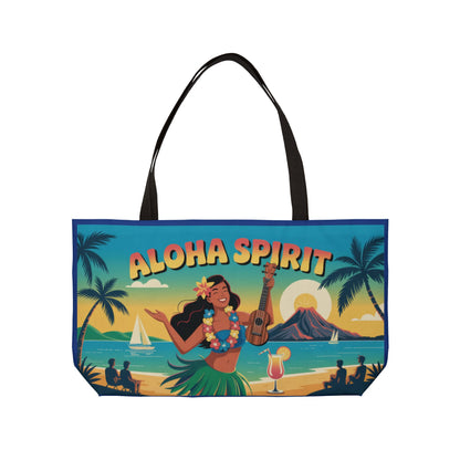 Aloha Spirit Weekender Tote Bag, Beach Bag, Travel Tote, Vacation Accessory, Summer Bag, Hawaii Inspired