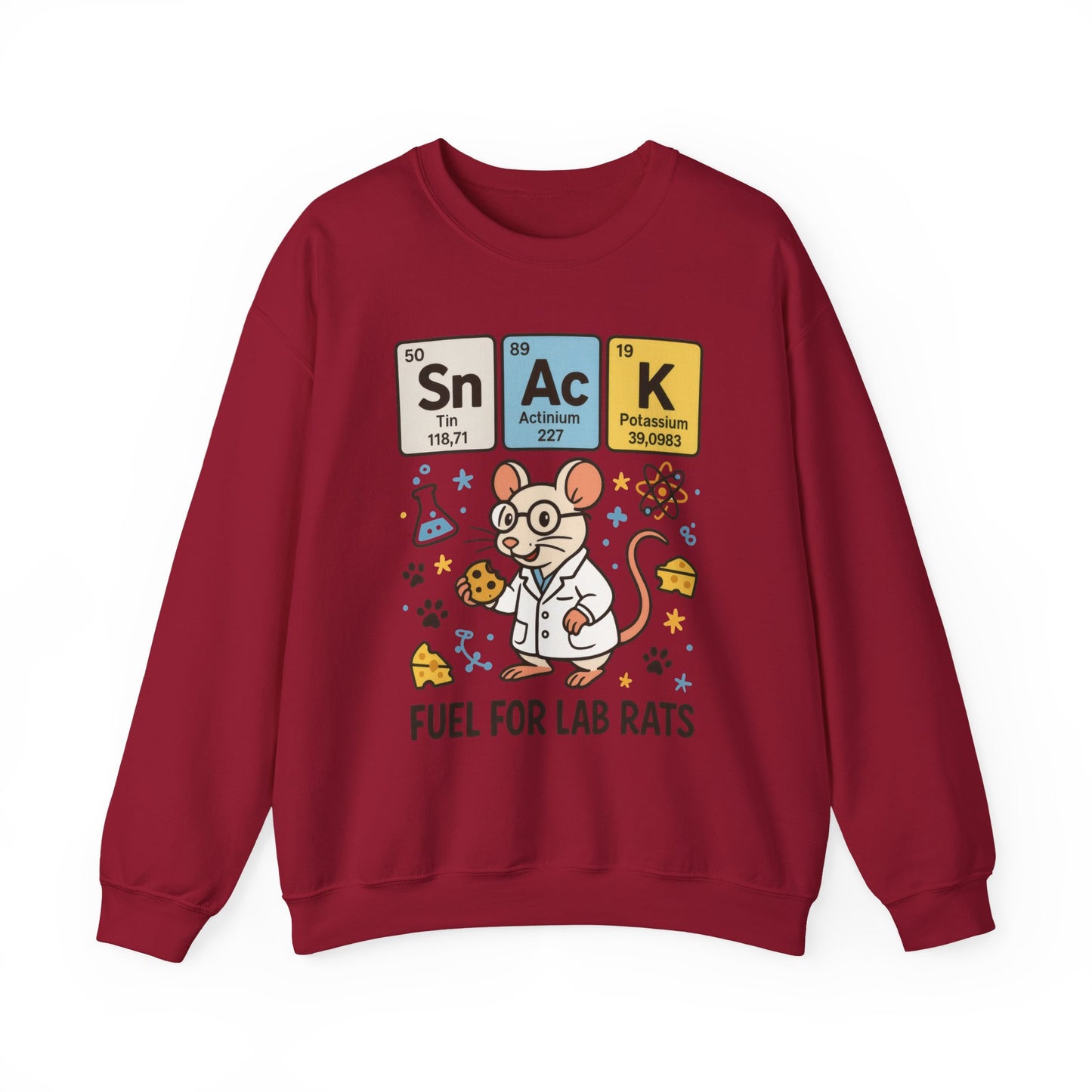 Lab Rat Science Sweatshirt, Science Crewneck, Funny Gift for Teachers, Chemistry Sweatshirt, Cute Lab Rat Design, Perfect for Birthdays