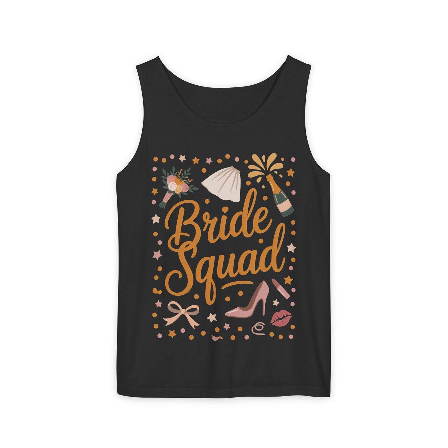 Bride Squad  Tank Top, Bachelorette Party T-Shirt, Bridesmaid Wedding Tee, Hen Party Matching Shirts, Bridal Shower, Gift for Bridesmaids