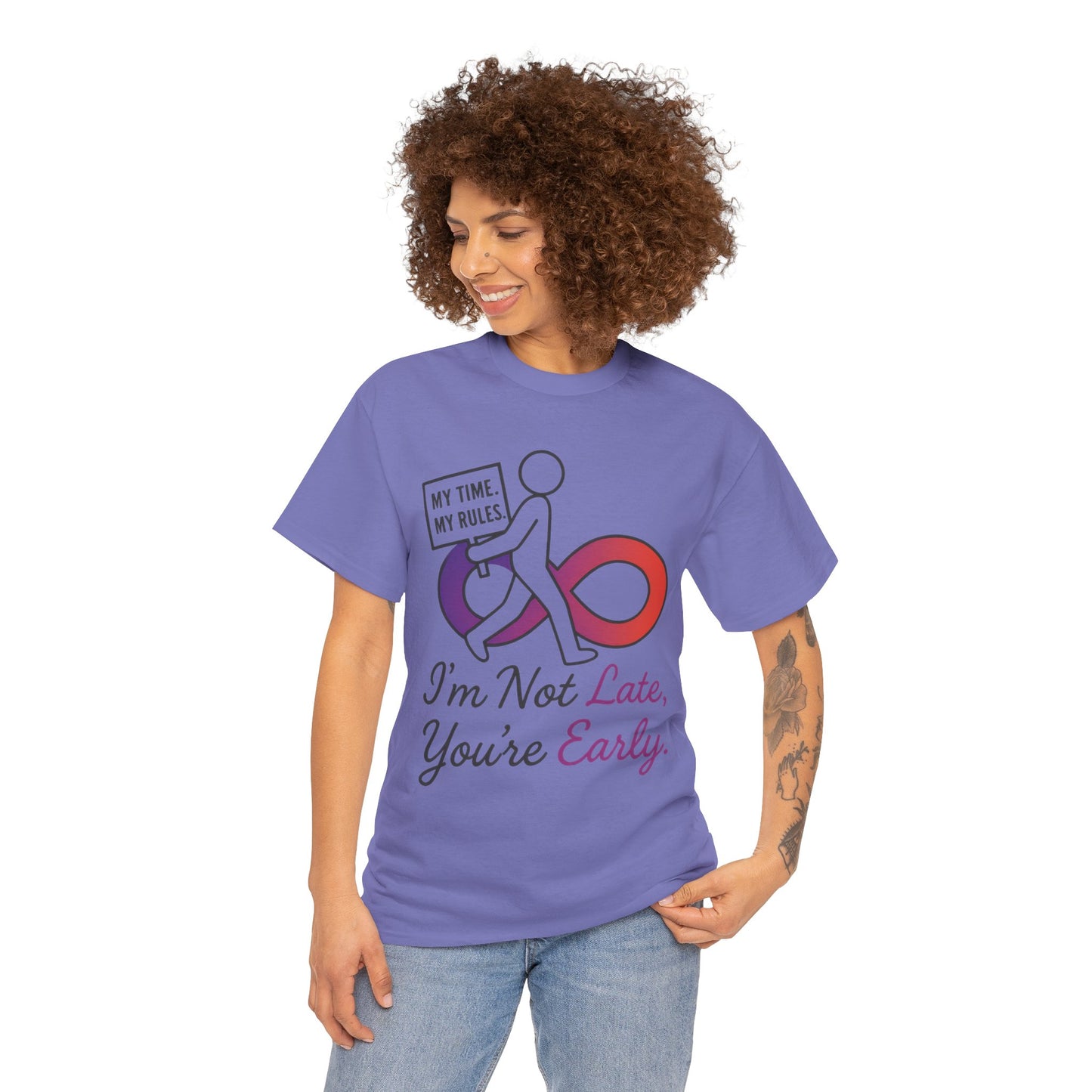 My Time My Rules Women's Heavy Cotton Tee, Funny T-Shirt, Casual Wear, women empowerment tee, confident woman shirt, self love t shirt