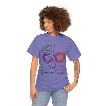 My Time My Rules Women's Heavy Cotton Tee, Funny T-Shirt, Casual Wear, women empowerment tee, confident woman shirt, self love t shirt