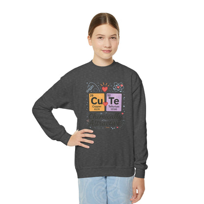 CuTe Teen Crewneck Sweatshirt, Science Sweatshirt for Girls, Chemically STEM Sweatshirt, Nerdy Gift for Teens, Funny Gift for Science Lovers