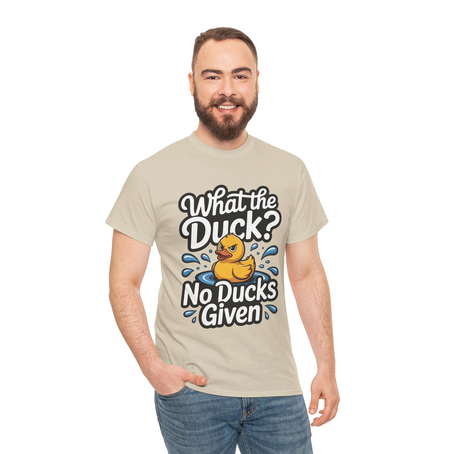 Funny Duck Shirt - No Ducks Given Tee - What The Duck Mens T-Shirt - Sarcastic Rubber Duck Graphic - Humor Gift For Him