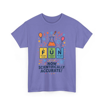 Fun Science Unisex Heavy Cotton Tee, Perfect for STEM Lovers, Gift for Science Teachers, FUN Periodic Table Tee,Nerdy Unisex Shirt