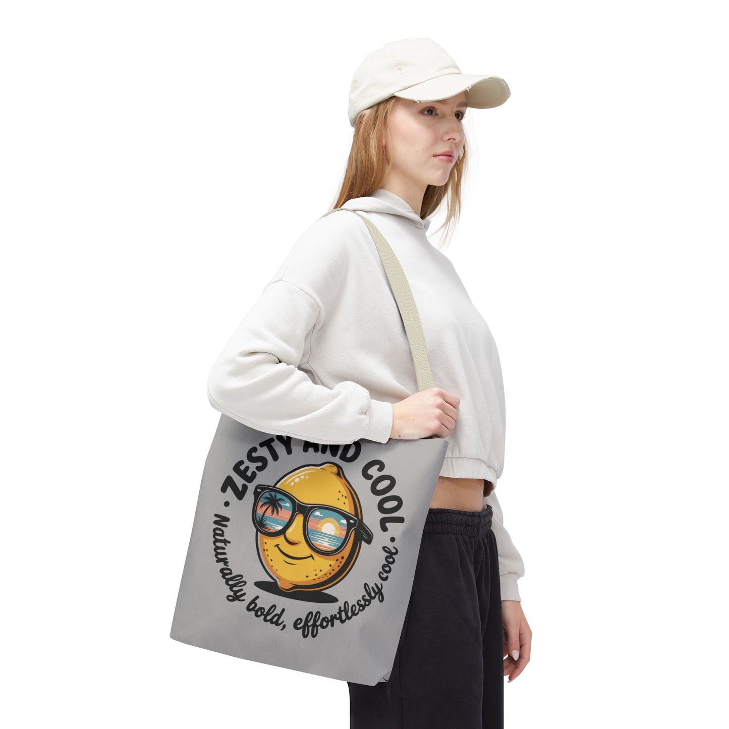Zesty Lemon Tote Bag - Fun & Bold Carry-All for Everyday Use, Summer, Beach Days, Gifts, Eco-Friendly Shopping, Large Tote Bag