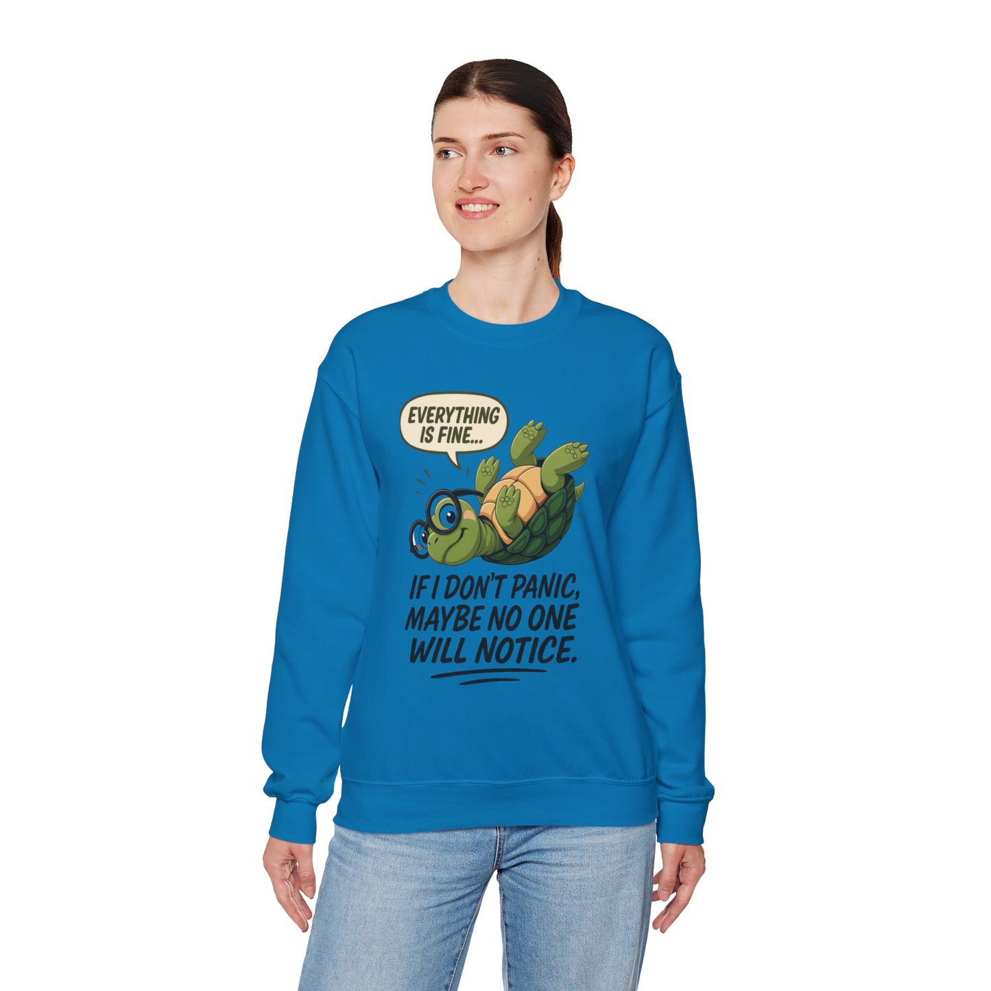Casual Humor Unisex Sweatshirt, Perfect Gift for Anxiety Relief, Social Anxiety Joke, Quirky Graphic Sweatshirt, Introvert Humor Gift