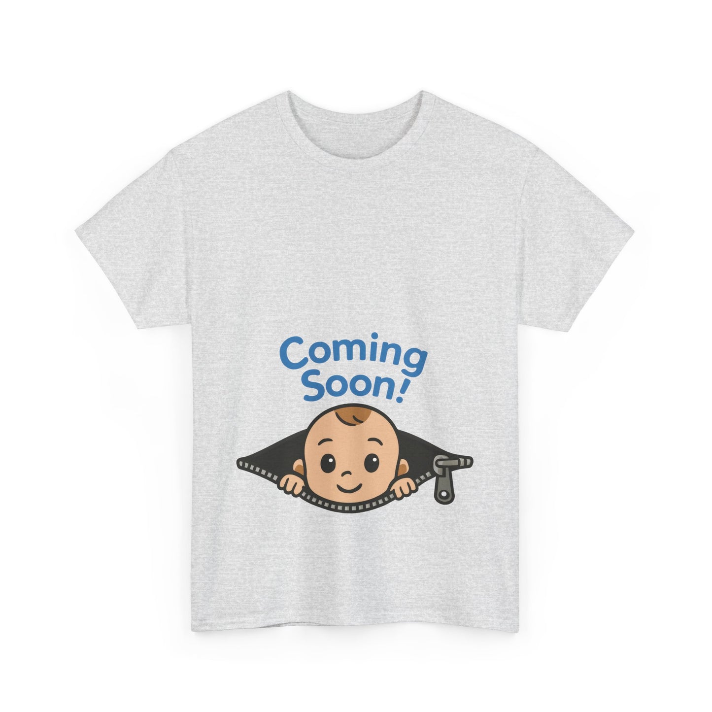 Coming Soon Maternity Tee, Cute Baby Boy Pregnancy Announcement Tee, Funny Expecting Mom Gift, Gender Reveal Tee, Baby Shower Top