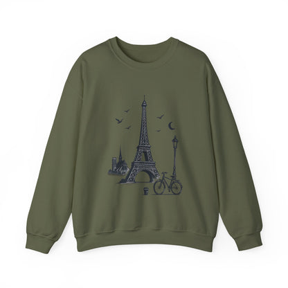 Vintage Parisian Crewneck Sweatshirt, Eiffel Tower Sweater, Cozy Travel Gift, Unisex Fashion, Casual Paris Sweatshirt