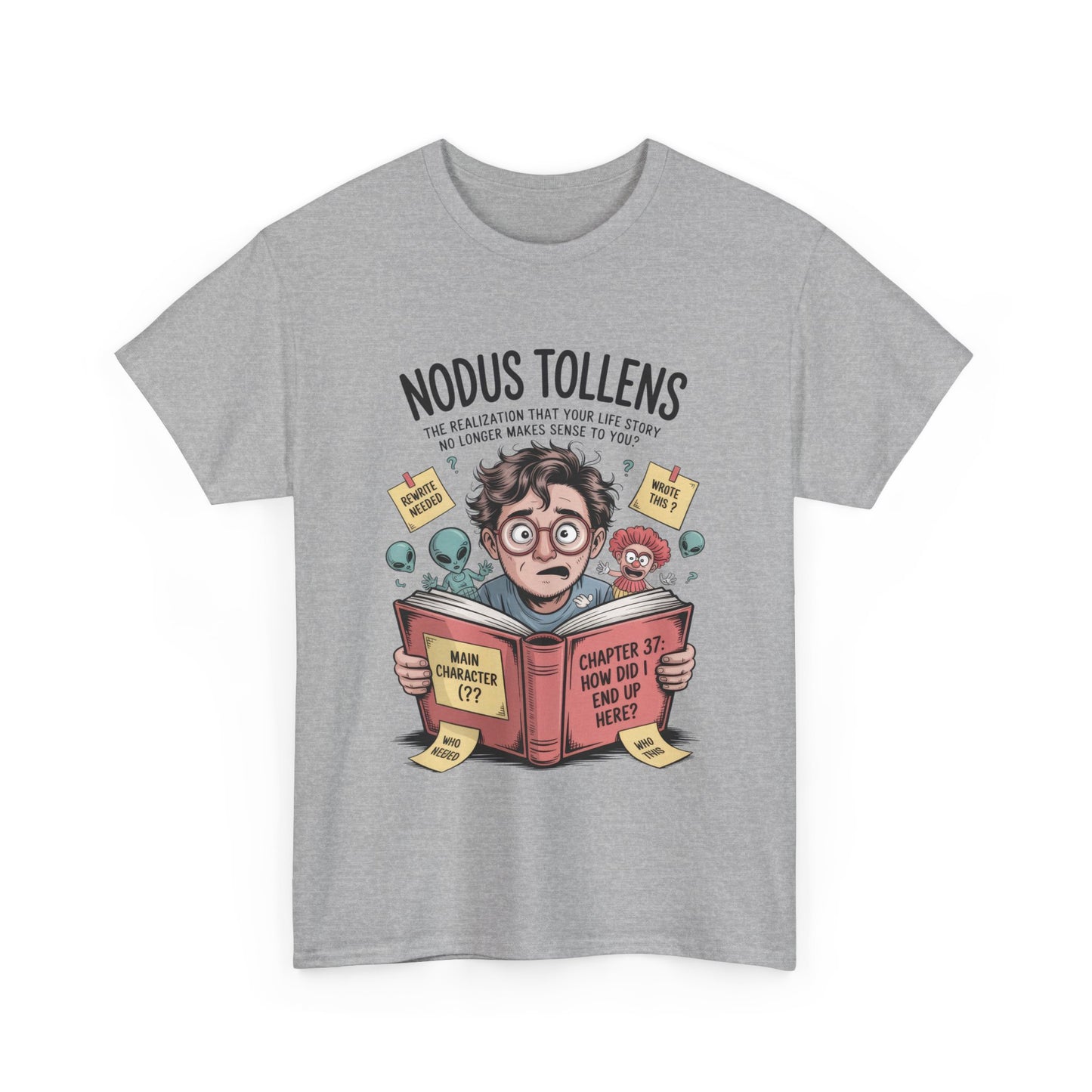 Nodus Tollens Men's T-Shirt, Men's Heavy Cotton Shirt, Latin Words, Moods & Modes, Self-Awareness, Quirky Humor Shirt