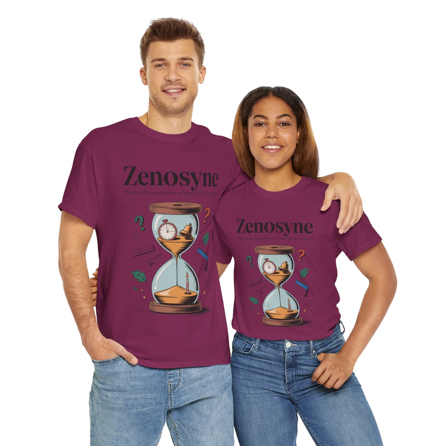 Zenosyne Unisex Heavy Cotton Tee, Aesthetic Word Tee, existential tee, Emotional Word Tee, Moody Graphic Tee, Philosophical Tee