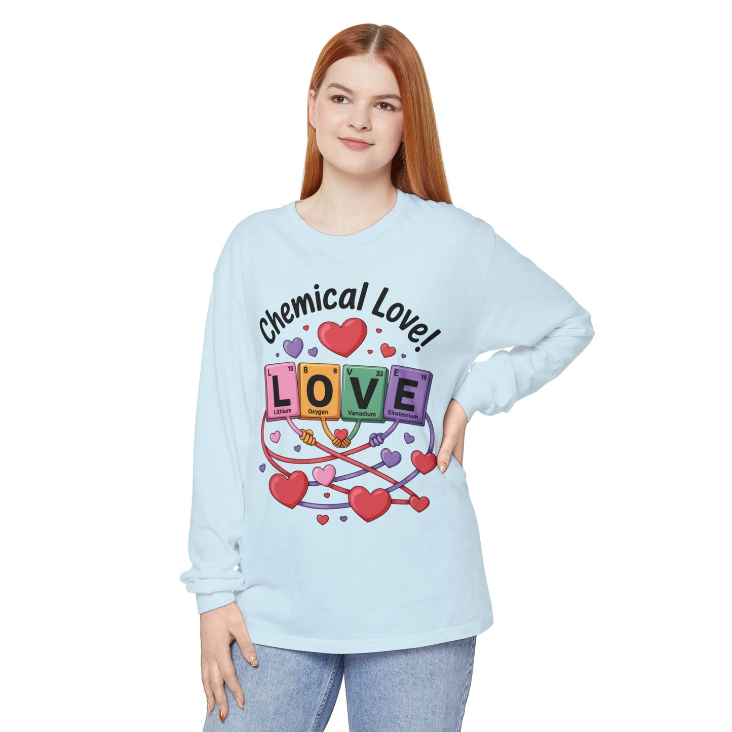 Chemical Love Long Sleeve T-Shirt Women's, Perfect Gift for Science Lovers, Valentine's Day, Chemistry Enthusiasts, Casual Wear, Cute [...]