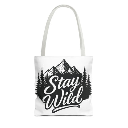 Stay Wild Tote Bag | Eco-friendly Shopping Bag, Adventure Tote, Outdoor Enthusiast Gift, Stylish Carryall, Perfect for Summer Adventures