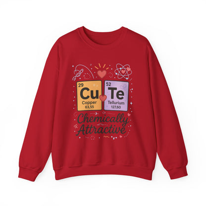 Cute Chemistry Sweatshirt for Women, Periodic Table Sweatshirt, Chemistry Gift for Her, Gift for Science Lovers, Valentine's Day Sweatshirt