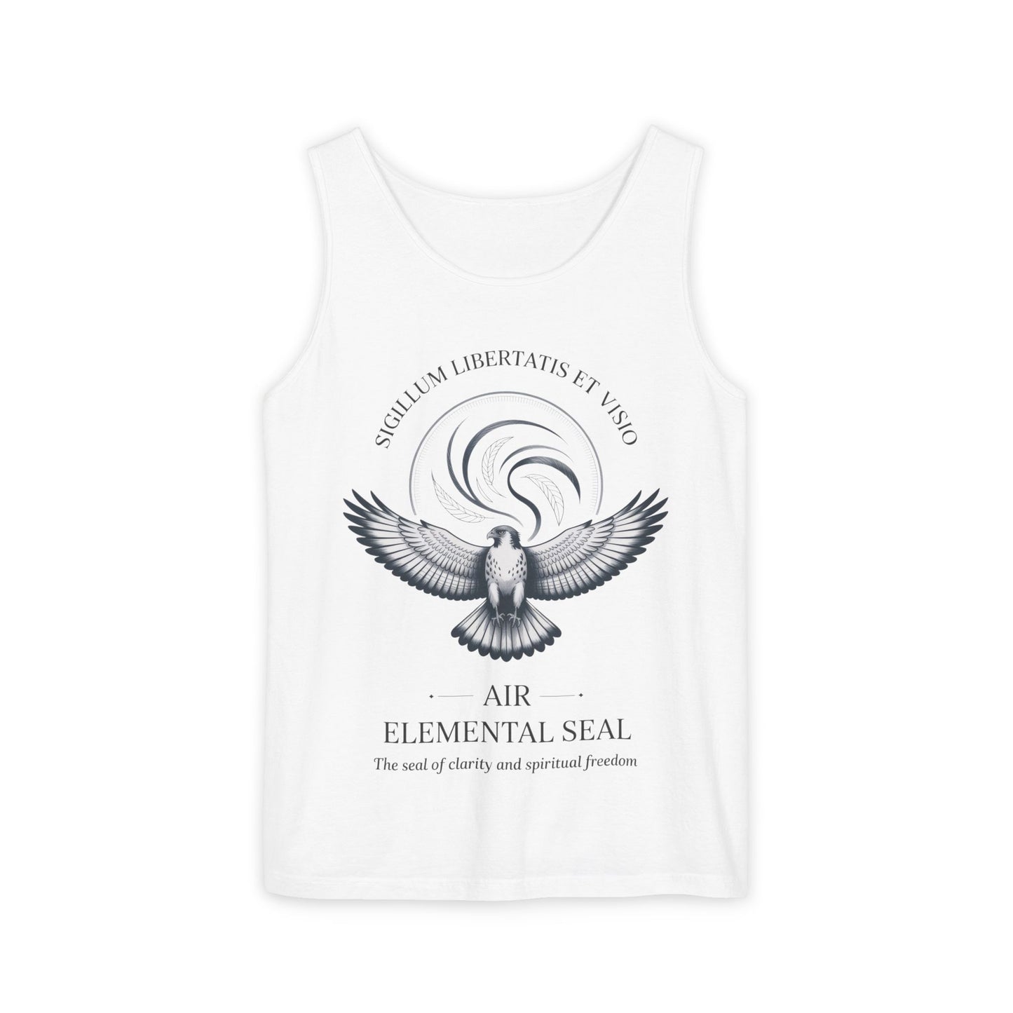 Air Elemental Seal Tank Top, Clarity & Spiritual Freedom Symbol Tee, Unisex Elemental Shirt, Vision Totem Gift, Spiritual Gift
