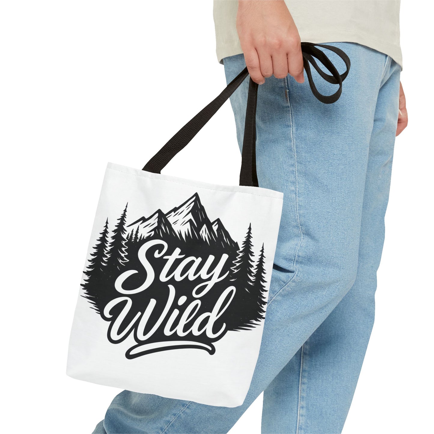 Stay Wild Tote Bag | Eco-friendly Shopping Bag, Adventure Tote, Outdoor Enthusiast Gift, Stylish Carryall, Perfect for Summer Adventures