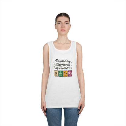 Sarcasm Tank Top for Men, Funny Chemistry Shirt, Science Humor Sleeveless Tee, Nerdy Summer Gym Shirt for Him, Chemistry Elements